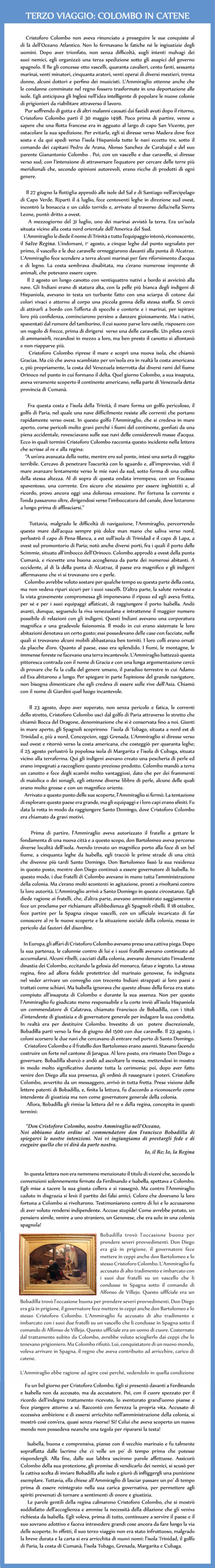 Terzo viaggio Cristoforo Colombo